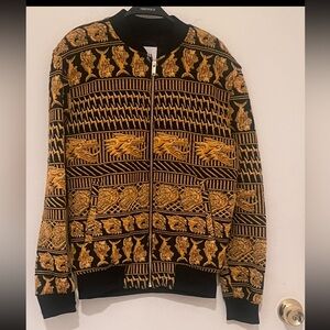 Zara Black and Gold Embroidered Jacket